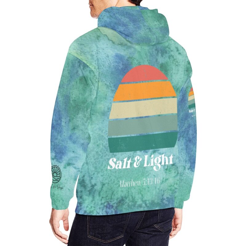 Sea Mist Salt and Light Unisex Hoodie - Image 5