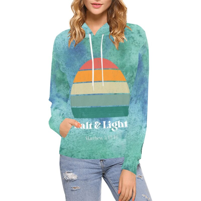 Sea Mist Salt and Light Unisex Hoodie - Image 6