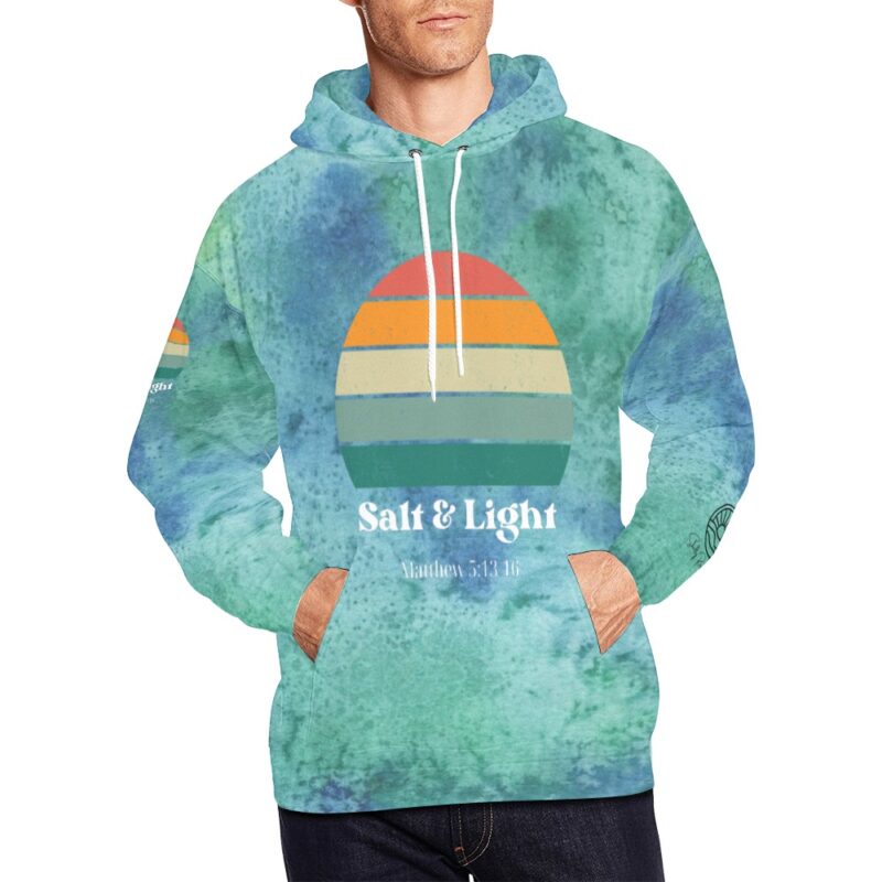 Sea Mist Salt and Light Unisex Hoodie - Image 4