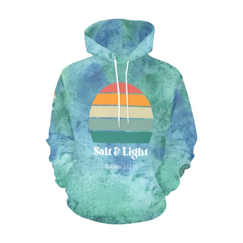 Sea Mist Salt and Light Unisex Hoodie - Image 2