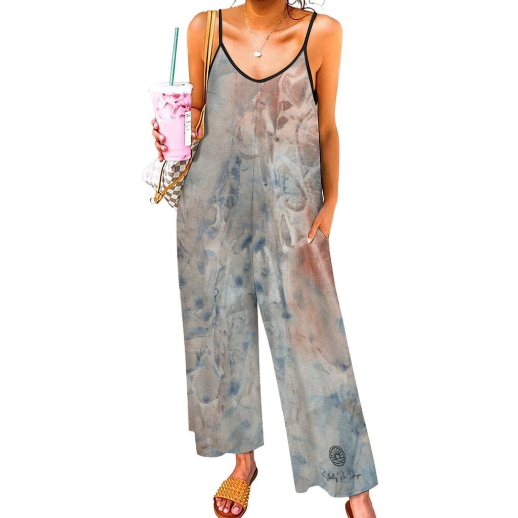 Denim & Suede Jumpsuit