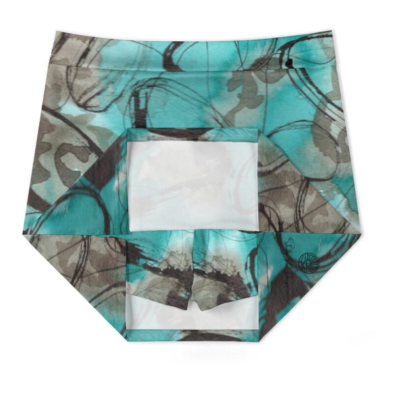 Turquoise Obelisk Athletic Skirt With Pocket - Image 2