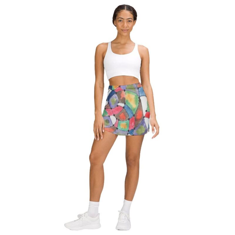 Winding Pathfinding Athletic Skirt With Pocket - Image 3