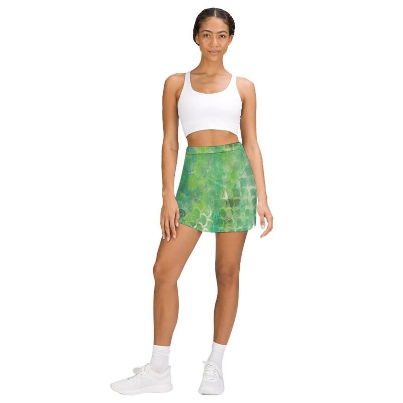 Emerald Scales Athletic Skirt With Pocket - Image 3