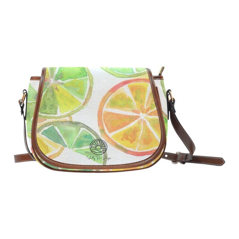 Citrus Surprise Saddlebag Cross Body Handbag