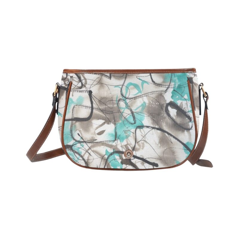 Free Form Saddlebag Cross Body Handbag - Image 2