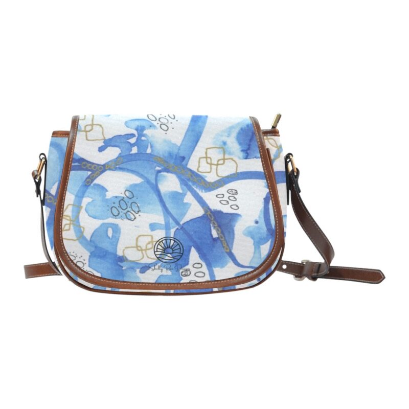 Blue Crush Saddlebag Cross Body Handbag