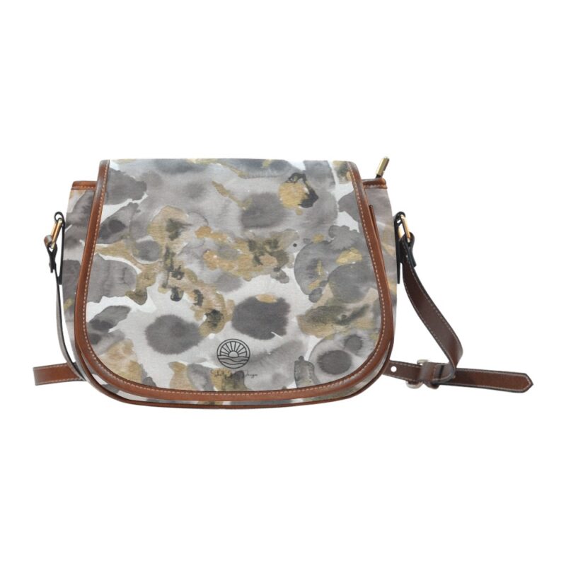 Golden Flow Saddlebag Cross Body Handbag