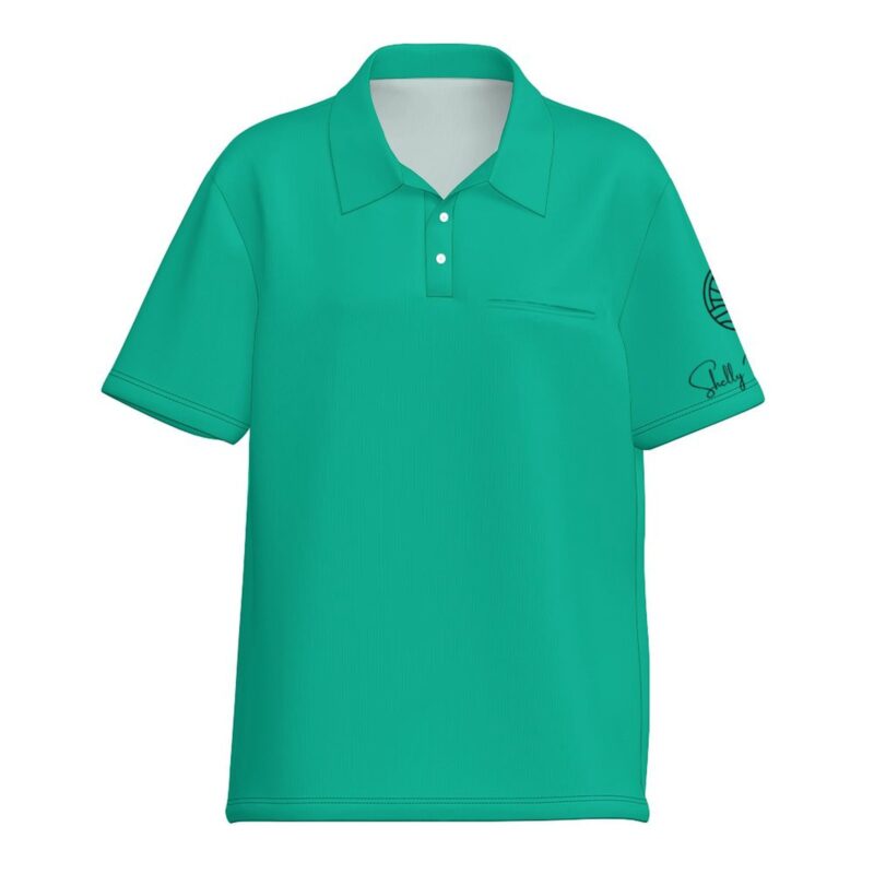 Seafoam Women's Pickleball Polo Shirt - Shakin' & Servin' - Image 4