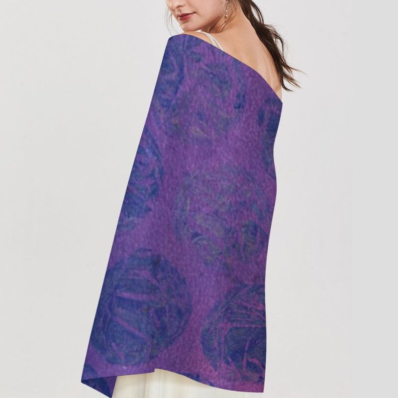 "Blue & Berries Ombre" Pashmina – Versatile Wrap, Shawl, Scarf & Travel Cover-Up - Image 2