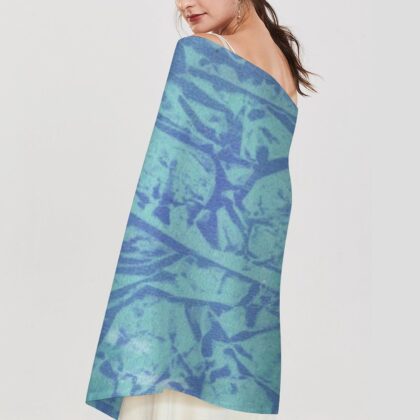"Blue Suede" Pashmina – Versatile Wrap, Shawl, Scarf & Travel Cover-Up