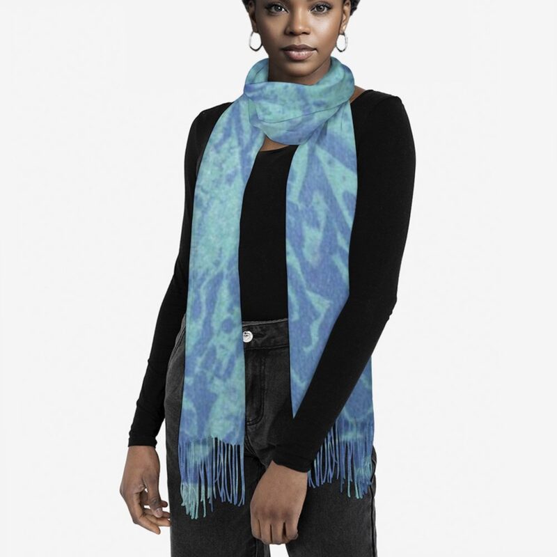 "Blue Suede" Pashmina – Versatile Wrap, Shawl, Scarf & Travel Cover-Up - Image 4