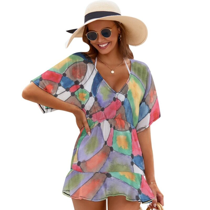 Winding Pathfinding Beach/Pool Cover Up Dress - Image 6