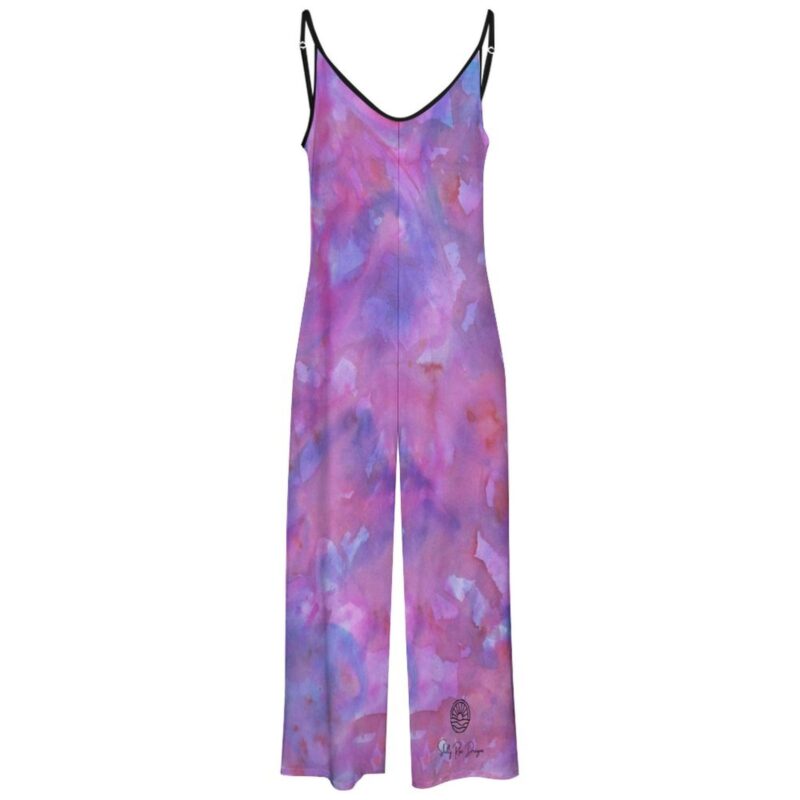 Azure & Magenta Night Sky Jumpsuit - Image 2