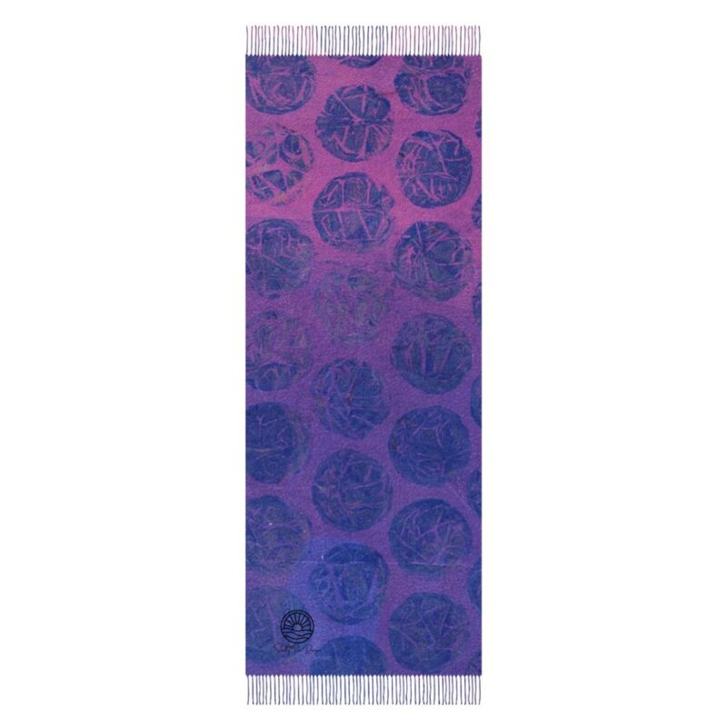 "Blue & Berries Ombre" Pashmina – Versatile Wrap, Shawl, Scarf & Travel Cover-Up - Image 6