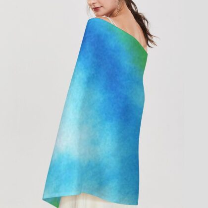 "Azure Emerald" Pashmina – Versatile Wrap, Shawl, Scarf & Travel Cover-Up