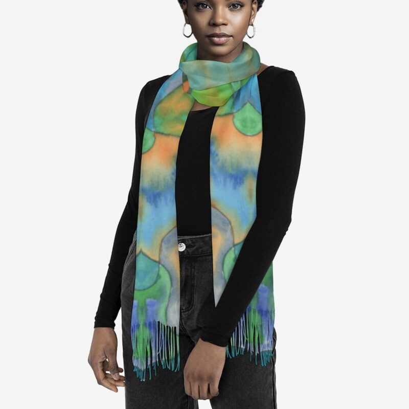 "Sea Glass" Pashmina – Versatile Wrap, Shawl, Scarf & Travel Cover-Up - Image 4
