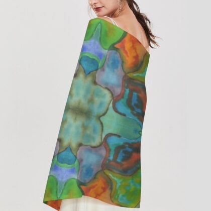 "Sea Glass" Pashmina – Versatile Wrap, Shawl, Scarf & Travel Cover-Up