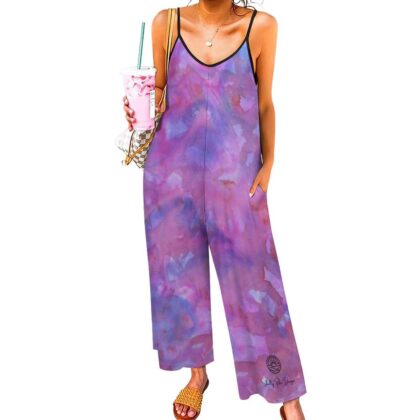 Azure & Magenta Night Sky Jumpsuit